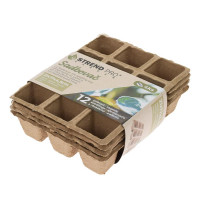 Sadbovač Strend Pro, papierový, 210x170x45 mm na 12 priesad, 4 ks v balení, 