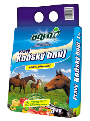 Pravý konský hnoj Agro - granulovaný 3 kg