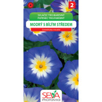 Seva Pupenec Trojfarebný - modrý s bielym stredom 1 g