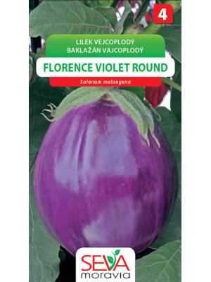 Seva Baklažán vajcoplodý - Florence Violet Round 0,6 g