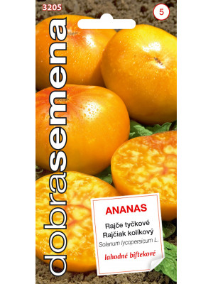 Dobra Rajčiak kolíkový  -  Ananas 15 semien - biftekový