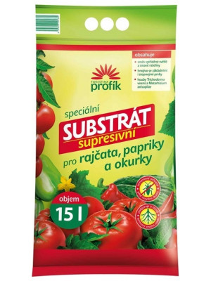 Profík supresívny substrát pre paradajky, papriky a uhorky  15 l