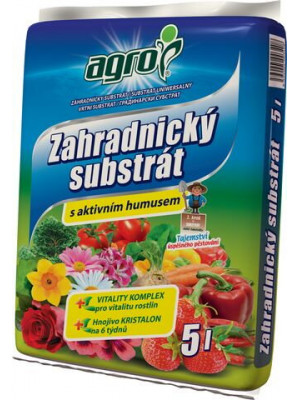 AGRO záhradnícky substrát  s aktívnym humusom 5 l